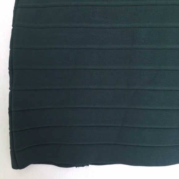 * BCBG MaxAzria // Green Leger Bandage Pencil Skirt - Picture 4 of 7
